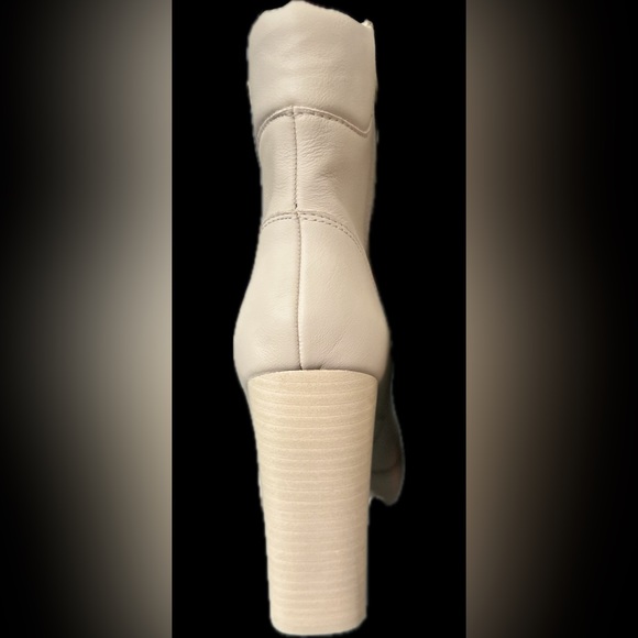 Steve Madden “Beso Bone Lea” chunky heel tan combat boot size 9.5 - Picture 5 of 7